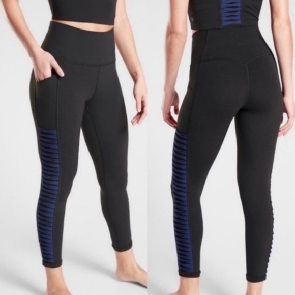 ATHLETA Salutation Stash Pocket II Twist 7/8 Tight Size Medium Petite - Picture 1 of 9